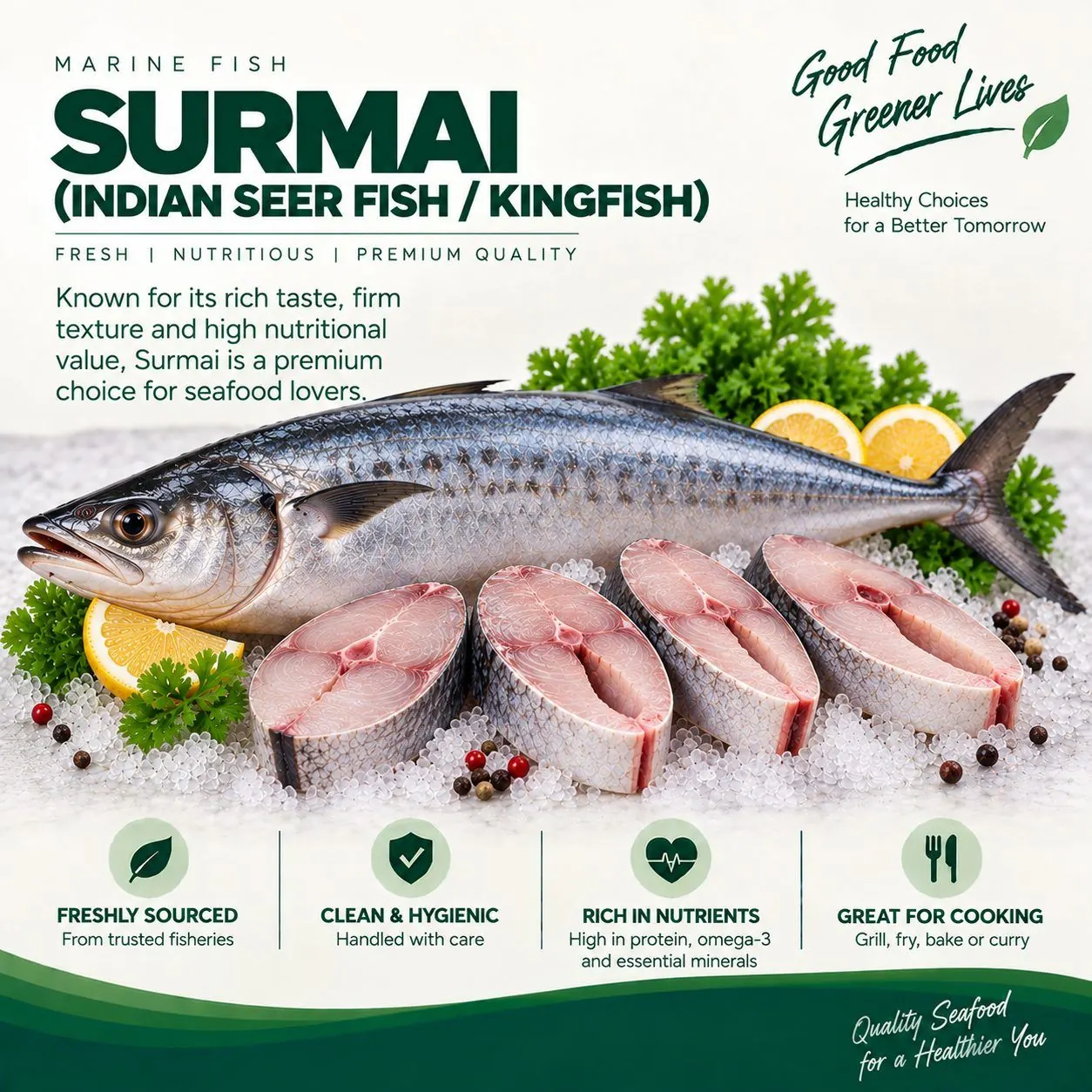 Fresh Rawas (Indian Salmon)